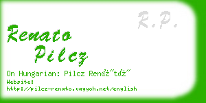 renato pilcz business card